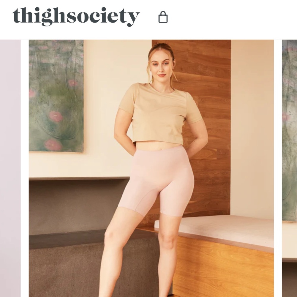 Thigh Society Staple Women's Light Pink Shorts S/M